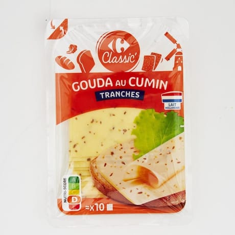 Carrefour Classic' Gouda au cumin en tranches 200g
