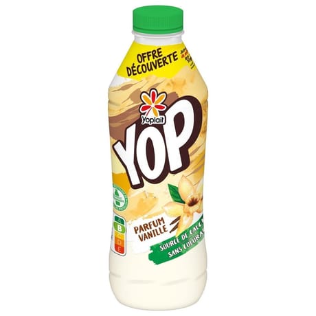 Yop aromatisé vanille 850g offre découverte