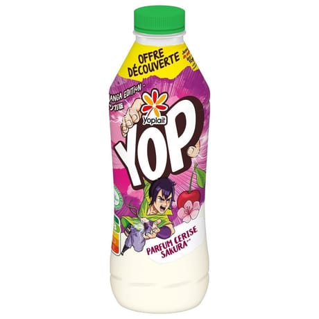 Yop aromatisé cerise sakura 850g offre découverte