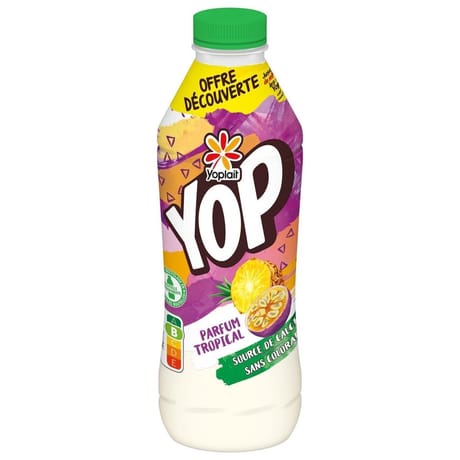 Yop aromatisé tropical 850g offre découverte