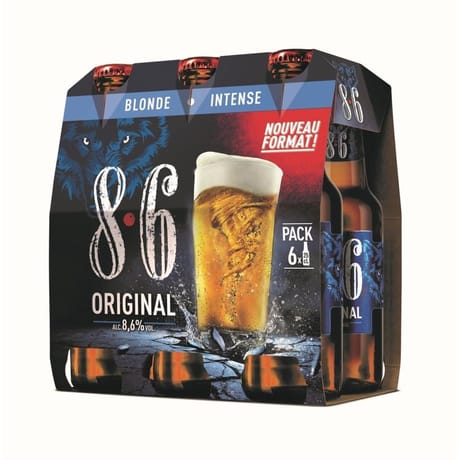 8.6 original bouteille pack 6x25cl 8.6