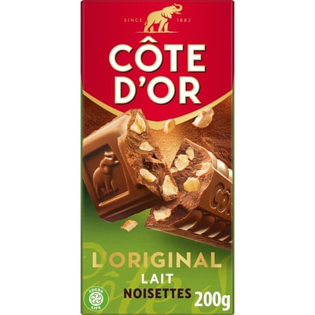 Cote d'or lait éclat de noisettes 200g