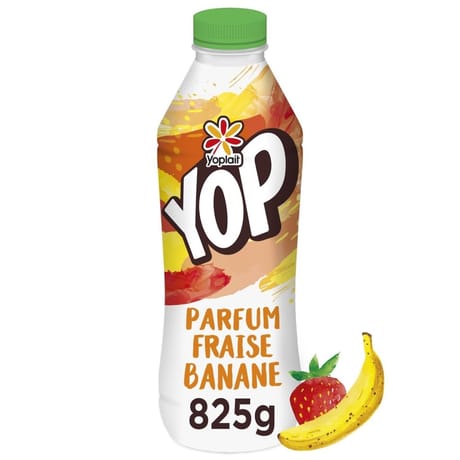 Yop aromatisé fraise banane 825g