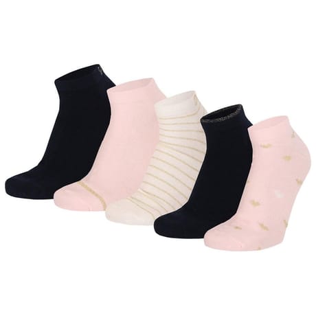 5 paires de socquettes fantaisies femme COMBO 2 ROSE 36/41