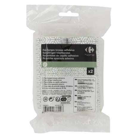 Carrefour Home 2 recharges brosse adhésive 36 feuilles