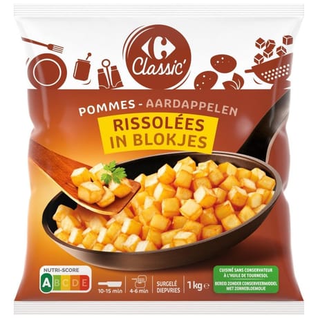 Carrefour classic' pommes rissolées 1kg