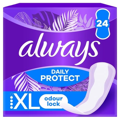 Always dailies protect protège-slips extra long xl x 24