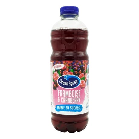 Ocean spray cranneberry framboise sans sucre 1L