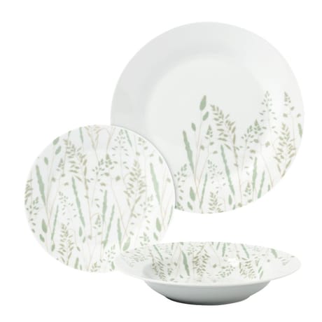 Carrefour home service 18 pièces bleu clair
