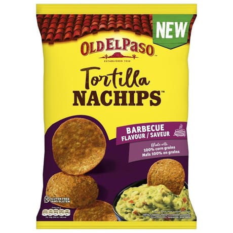 Old el paso nachips barbecue 185g