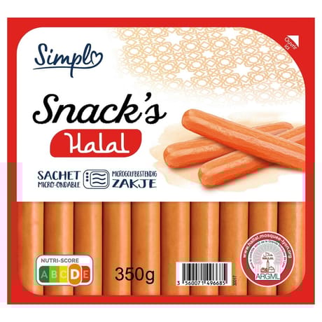 Simpl snack's halal 350g