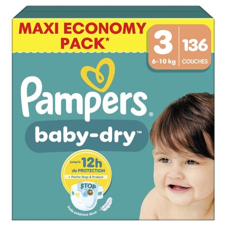 Pampers baby dry maxi couches t3 x136