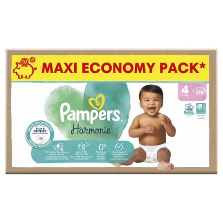Pampers harmonie couches maxi T4 9-14 KG x78
