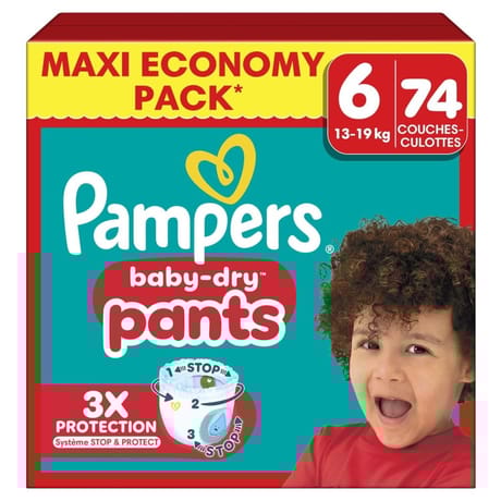 Pampers baby dry pants maxi t6-13/19 kg x74