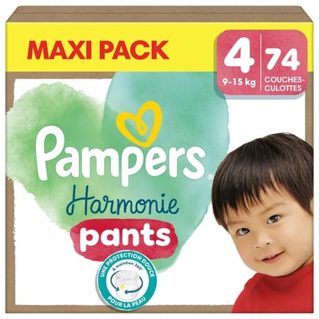 Pampers harmonie pants culottes taille 4-9-15 kg x74
