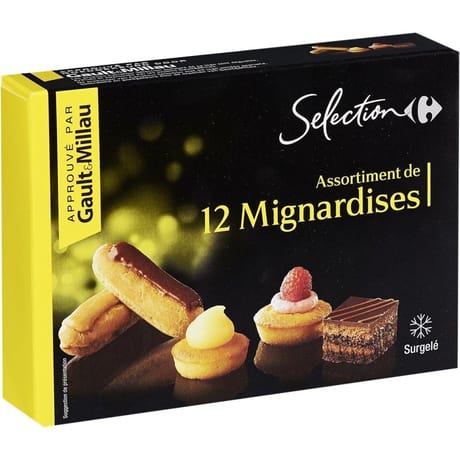 Carrefour sélection assortiment de 12 mignardises  165g