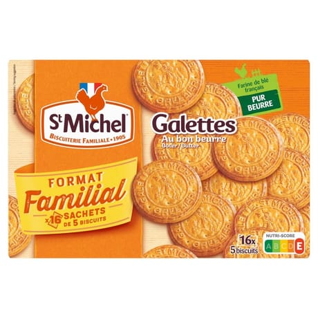 St michel galette format familiale 16 sachets 520g