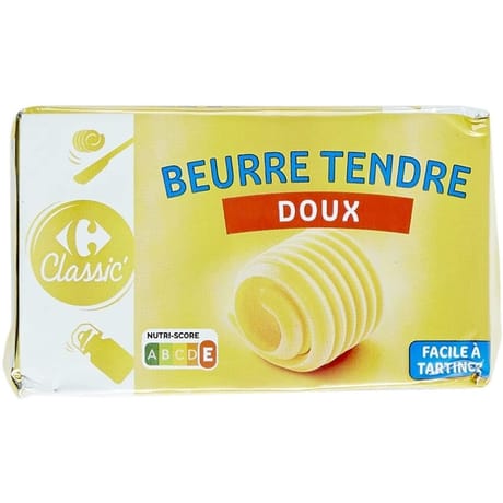 Carrefour classic beurre tendre doux 250g