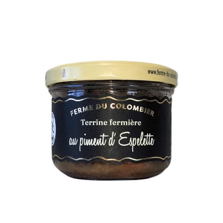 Saveurs du colombier terrine au piment d'espelette 180g