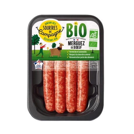 Merguez bio x4 220g