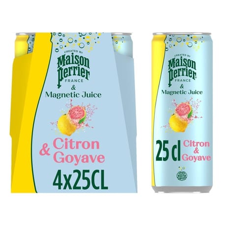Maison perrier & magnetic juice citron goyave 4x25cl
