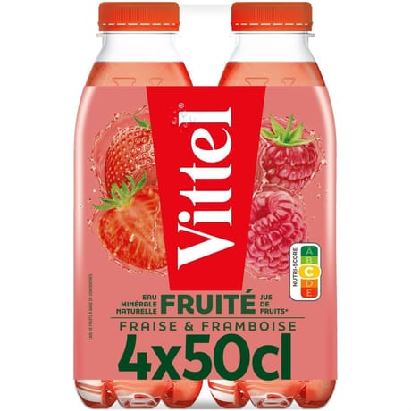 Vittel fruite eau aromatisee fraise framboise 50cl