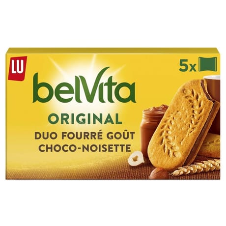 Lu belvita coeur fondant chocolat noisette 253g