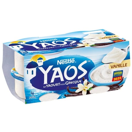 Yaos yaourt à la grecque vanille 4x125g