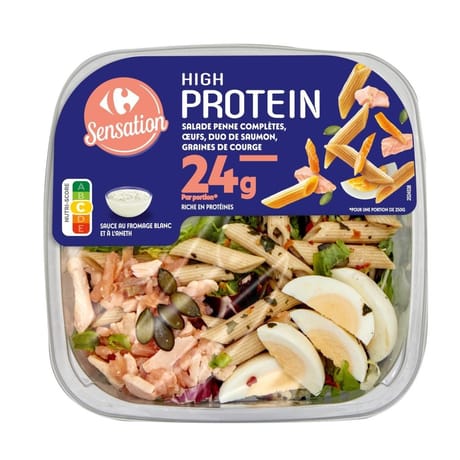 Carrefour sensation salade hyperprotein saumon 250g