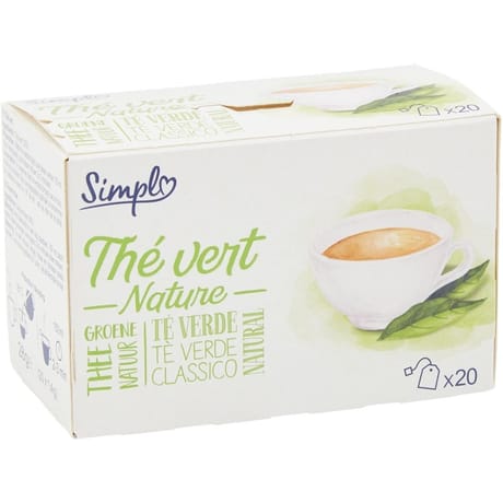 Simpl thé vert nature 20 sachets de 1,4g