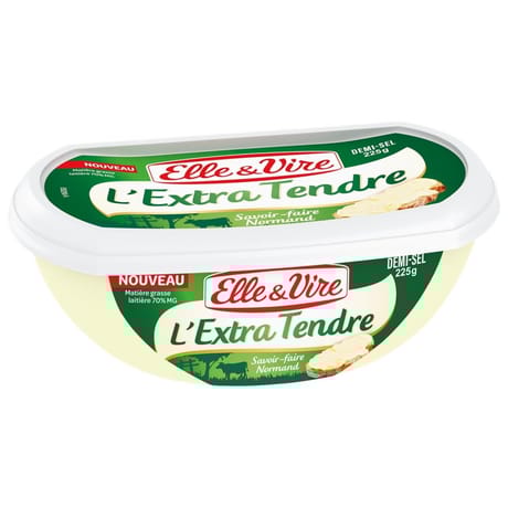 Elvir l'extra tendre demi sel barquette 225g