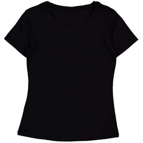 Tee shirt manches courtes femme NOIR T50\52