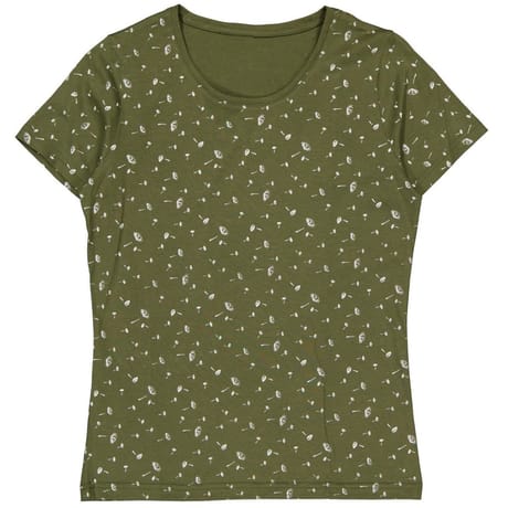 Tee shirt manches courtes femme AOP KAKI T38\40