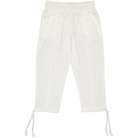 Pantacourt femme BLANC T52