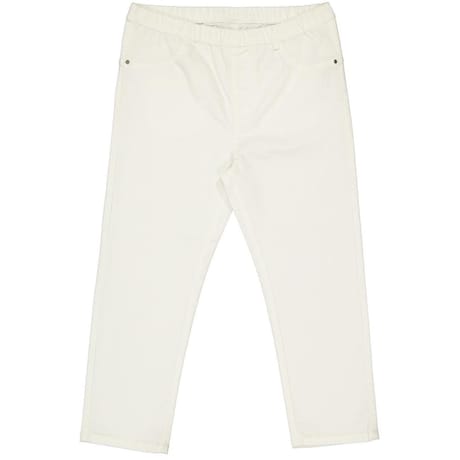 Jegging 3/4 denim femme BLANC T48