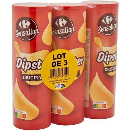 Carrefour sensation tuile original 3x170g