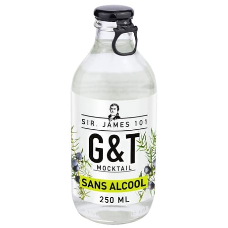 Cocktail g&t sans alcool sir james 101 25 cl