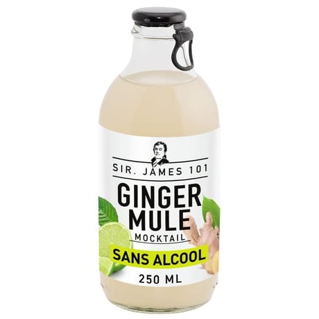 Cocktail ginger mule sans alcool sir james 101 25 cl