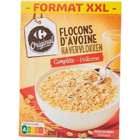 Carrefour original flocons d'avoine complète - 800g