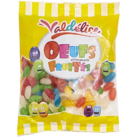 Valdélice sachet oeufs colorés 300g