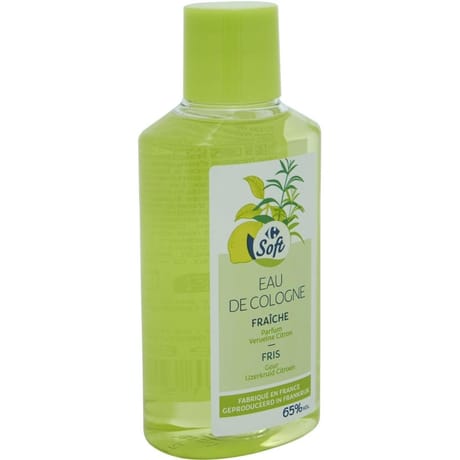 Carrefour soft eau de cologne parfum verveine citron 250ml