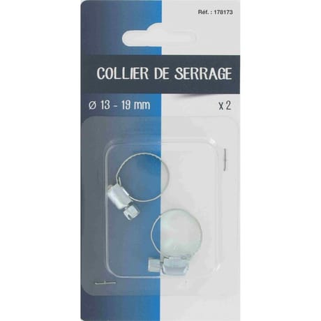 Colliers de serrage 13-19 mm x2