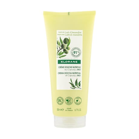 Klorane lait d'amandier crème de douche au Cupuacu bio peaux sèches 200ml