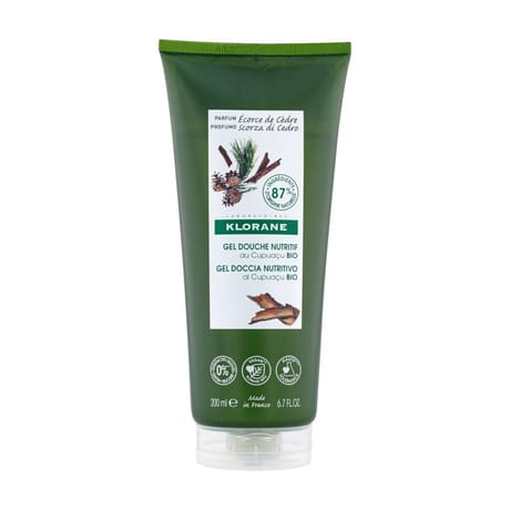 Klorane ecorce de cedre gel douche au beurre de Cupuacu bio 200ml