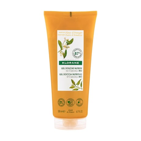 Klorane  gel douche fleur d'oranger au beurre de Cupuacu bio 200ml