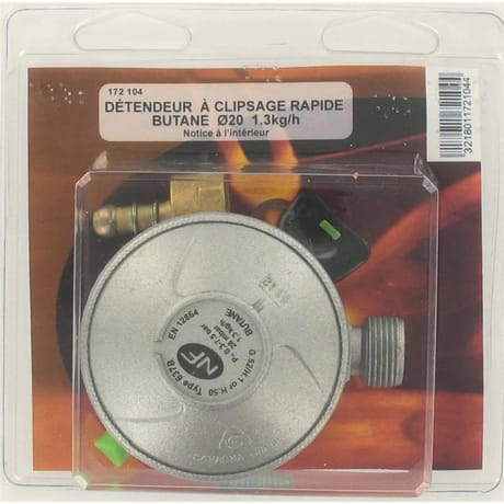 Tréfilaction détendeur à clipsage rapide butane diam 20