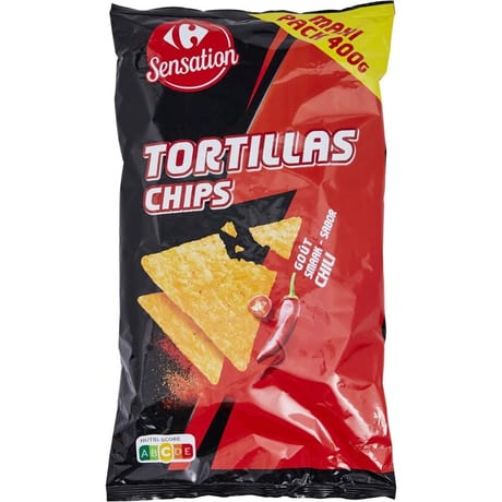 Carrefour tortillas goût chili 400g