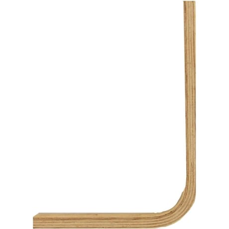 Tréfilaction console équerre bois 180x150mm