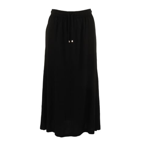 Jupe longue femme SOLID BLACK T38