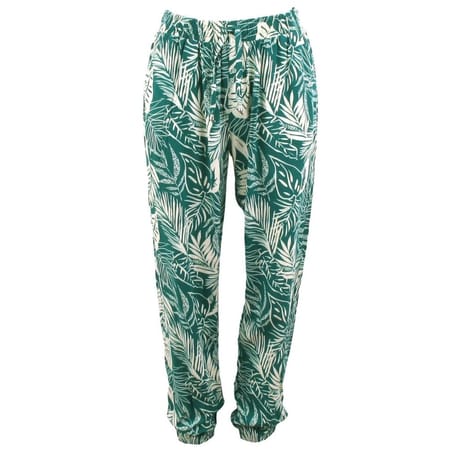 Pantalon femme GREEN AOP LEAF T52